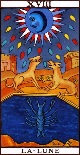 Tarot de Marseille : La Lune