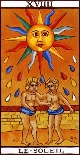 Tarot de Marseille : Le Soleil